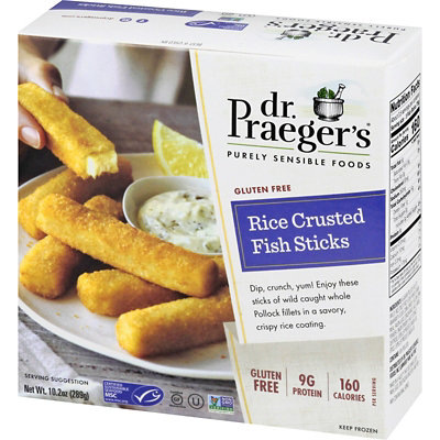 Dr Praegers Sensible Foods Fish Sticks Rice Crusted Gluten Free - 10.9 Oz - Image 3