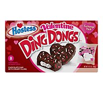 Hostess Heart Shaped Ding Dongs 8 Count - 9 Oz