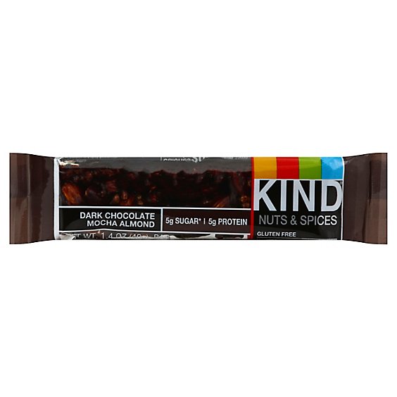 KIND Bar Nuts & Spices Dark Chocolate Mocha Almond - 1.4 Oz