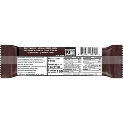 KIND Dark Chocolate Mocha Almond Gluten Free Snack Bar - 1.4 Oz - Image 2