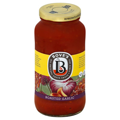 Boves Pasta Sauce Roasted Garlic - 24 Oz - Image 1