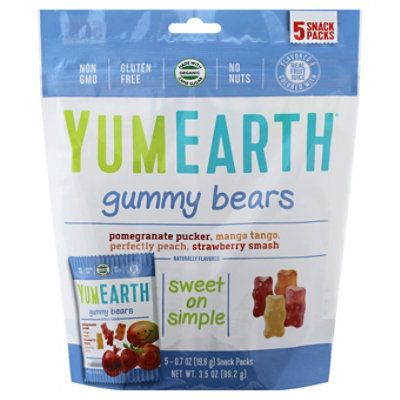 Yumearth Gummy Bear Assorted Snack Pack - 5 Count - Image 3