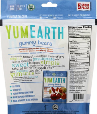 Yumearth Gummy Bear Assorted Snack Pack - 5 Count - Image 6