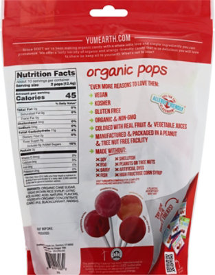 Yumearth Lollipop Pop Organic - 4.2 Oz - Image 6