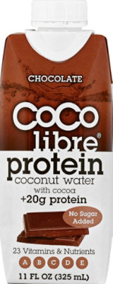 coco libre Protein Coconut Water Chocolate - 11 Fl. Oz. - Image 2