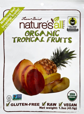 Natures All Foods Organic Tropical Fruits Freeze-Dried - 1.5 Oz - Image 2
