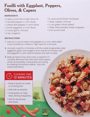 Jovial Pasta Brwnrce Org Fusilli - 12 Oz - Image 6