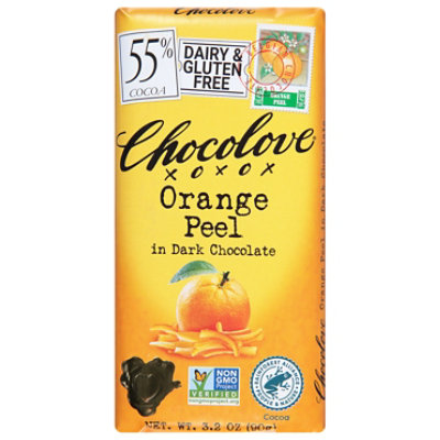 Chocolove Chocolate Bar Dark Chocolate Orange Peel - 3.2 Oz - Image 3