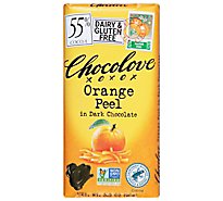 Chocolove Chocolate Bar Dark Chocolate Orange Peel - 3.2 Oz