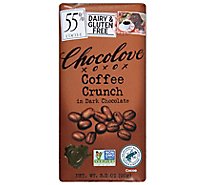 Chocolove Chocolate Bar Dark Chocolate Coffee Crunch - 3.2 Oz