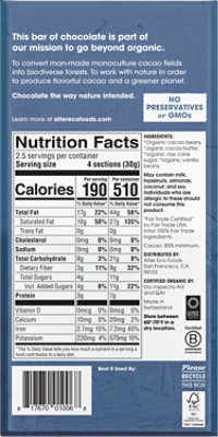 Alter Eco Dark Chocolate Organic Blackout 85% Cocoa - 2.82 Oz - Image 4