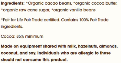 Alter Eco Dark Chocolate Organic Blackout 85% Cocoa - 2.82 Oz - Image 3