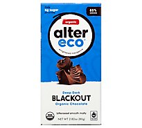 Alter Eco Dark Chocolate Organic Blackout 85% Cocoa - 2.82 Oz