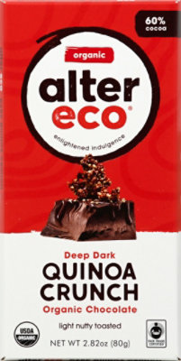 Alter Eco Dark Chocolate Organic Quinoa - 2.82 Oz - Image 2