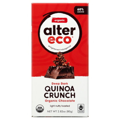 Alter Eco Dark Chocolate Organic Quinoa - 2.82 Oz - Image 1