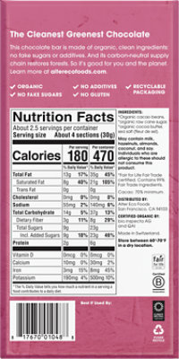 Alter Eco Chocolate Organic Deep Dark Sea Salt 70% Cocoa - 2.82 Oz - Image 3