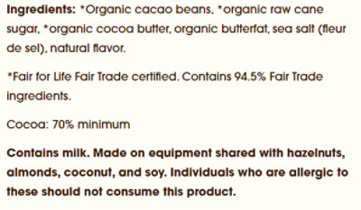 Alter Eco Chocolate Organic Dark Salted Brown Butter 70% Cocoa - 2.82 Oz - Image 3
