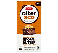 Alter Eco Chocolate Organic Dark Salted Brown Butter 70% Cocoa - 2.82 Oz
