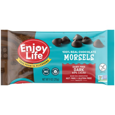 Enjoy Life Baking Chocolate Dark Chocolate Morsels Bag - 9 Oz - Image 1