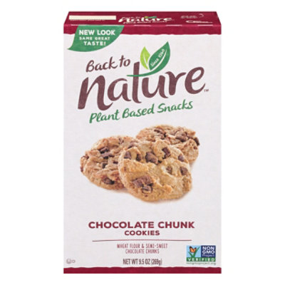 back to NATURE Cookies Chocolate Chunk - 6 Oz - Image 1