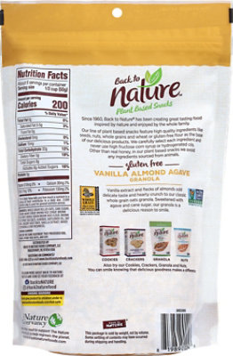 Back To Nature Granola Vanilla Almond - 11 Oz - Image 6