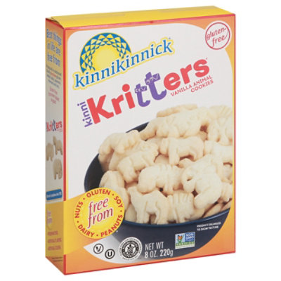 Kinnikinnick KinniKritters Cookies Animal Gluten Free Graham Style Box - 220 Gram - Image 1