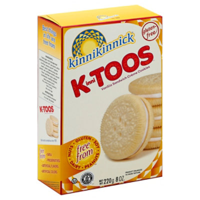 Kinnitoos Vanilla Creme Sandwich Cookies - 8 Oz - Image 1