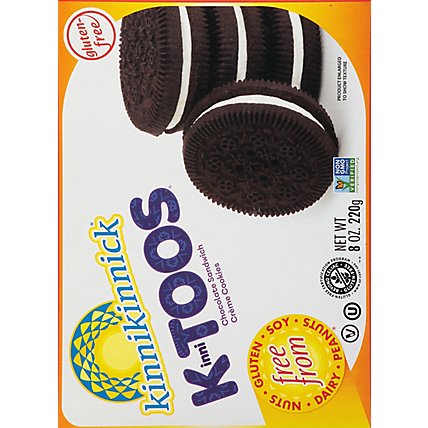 Kinnitoos Cream Chocolate Sandwich Cookies - 8 Oz - Image 6
