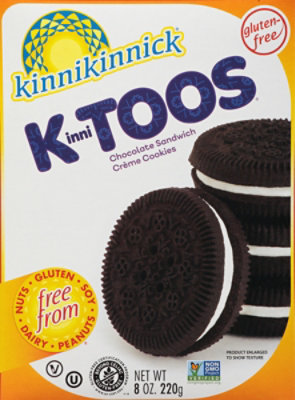 Kinnitoos Cream Chocolate Sandwich Cookies - 8 Oz - Image 2