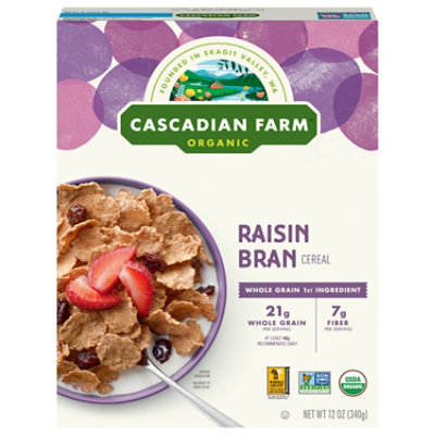 Cascadian Farm Organic Cereal Raisin Bran - 12 Oz - Image 1