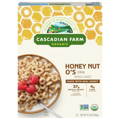 Cascadian Farm Organic Cereal Honey Nut Os - 9.5 Oz - Image 1
