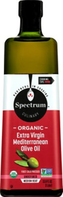 Spectrum Olive Oil Organic Extra Virgin Mediterranean - 33.8 Fl. Oz. - Image 2