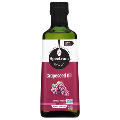 Spectrum Grapeseed Oil Expeller Pressed Refined - 16 Fl. Oz. - Image 3