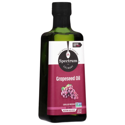 Spectrum Grapeseed Oil Expeller Pressed Refined - 16 Fl. Oz. - Image 1