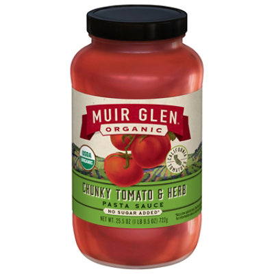 Muir Glen Organic Pasta Sauce Chunky Tomato & Herb - 25.5 Oz - Image 1