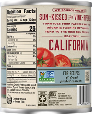 Muir Glen Tomatoes Organic Diced Fire Rosted - 28 Oz - Image 5