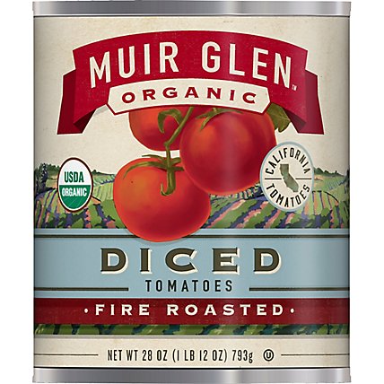 Muir Glen Tomatoes Organic Diced Fire Rosted - 28 Oz - Image 2
