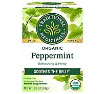 Traditional Medicinals Organic Peppermint Herbal Tea Bags - 16 Count