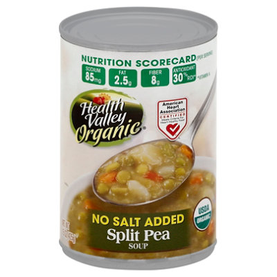 Health Valley Organic Soup, No Salt Added, Vegetable, 15 Ounce (Pack of 12)