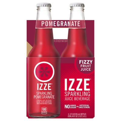 IZZE Beverage Sparkling Pomegranate - 4-12 Fl. Oz.