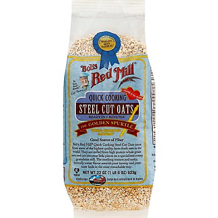 Bobs Red Mill Oats Steel Cut Quick Cooking - 22 Oz - Image 1