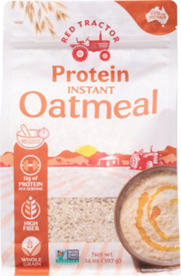 Red Tractor Protein Instant Oatmeal - 14 Oz. - jewelosco