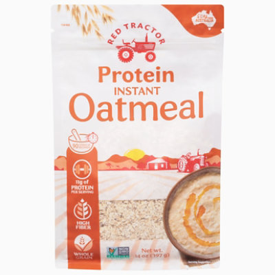 Red Tractor Protein Instant Oatmeal 14 Oz. JewelOsco