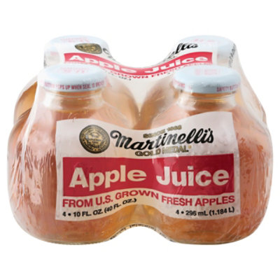 Martinellis Gold Medal 100% Juice Pure Apple - 4-10 Fl. Oz. - Image 3