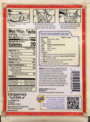 Pioneer Brand Gravy Mix Roasted Pork Gravy - 1.41 Oz - Image 4