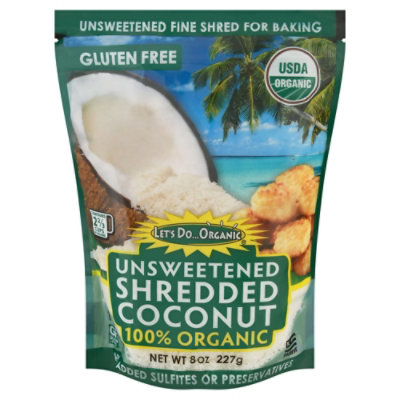 Lets Do Organics Coconut Shred Unswtn Org - 8 Oz - Image 3