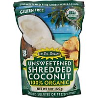 Lets Do Organics Coconut Shred Unswtn Org - 8 Oz - Image 2