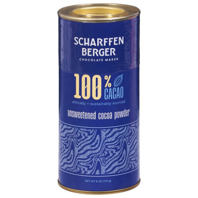 SCHARFFEN BERGER Cocoa Powder Unsweetened 6 Oz Vons