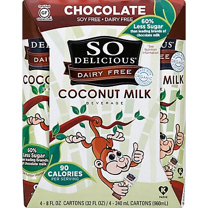So Delicious Coconut Milk Beverage Chocolate - 4-8 Fl. Oz. - Image 2