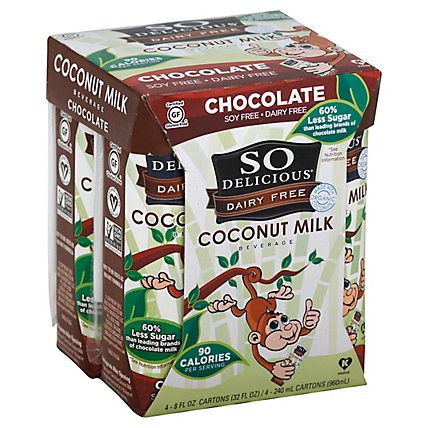 So Delicious Coconut Milk Beverage Chocolate - 4-8 Fl. Oz. - Image 1